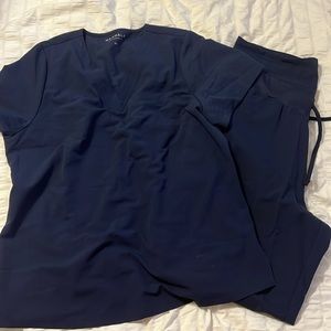 Mandala Navy Scrub Set